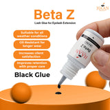 Beta Z Black Waterproof Eyelash Extensions Glue Fast Drying