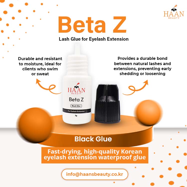 Beta Z Black Waterproof Eyelash Extensions Glue Fast Drying