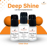 Deep Shine Clear Waterproof Eyelash Extensions Glue Fast Drying