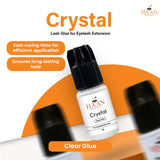 Crystal Clear Waterproof Eyelash Extensions Glue Fast Drying