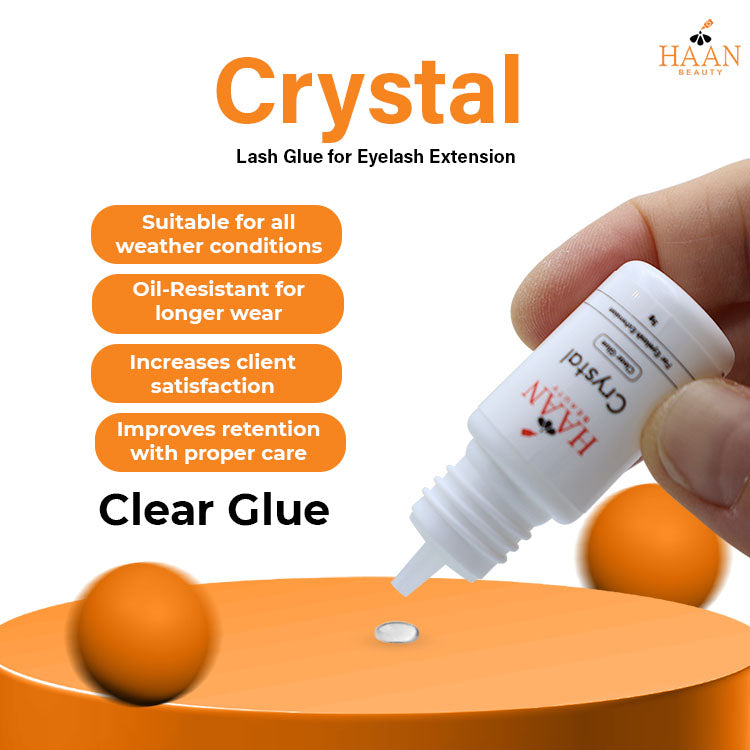 Crystal Clear Waterproof Eyelash Extensions Glue Fast Drying