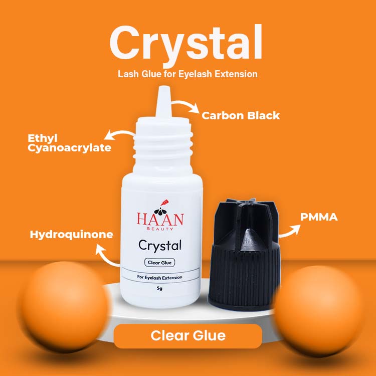 Crystal Clear Waterproof Eyelash Extensions Glue Fast Drying