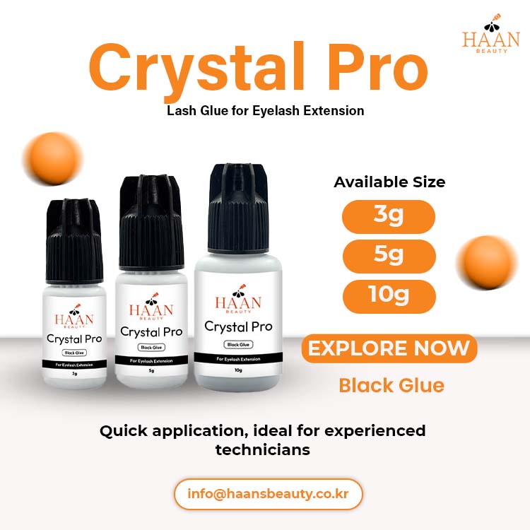 Crystal Pro Waterproof Eyelash Extensions Glue Fast Drying