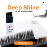 Deep Shine Clear Waterproof Eyelash Extensions Glue Fast Drying