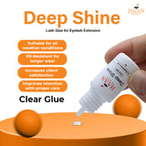 Deep Shine Clear Waterproof Eyelash Extensions Glue Fast Drying