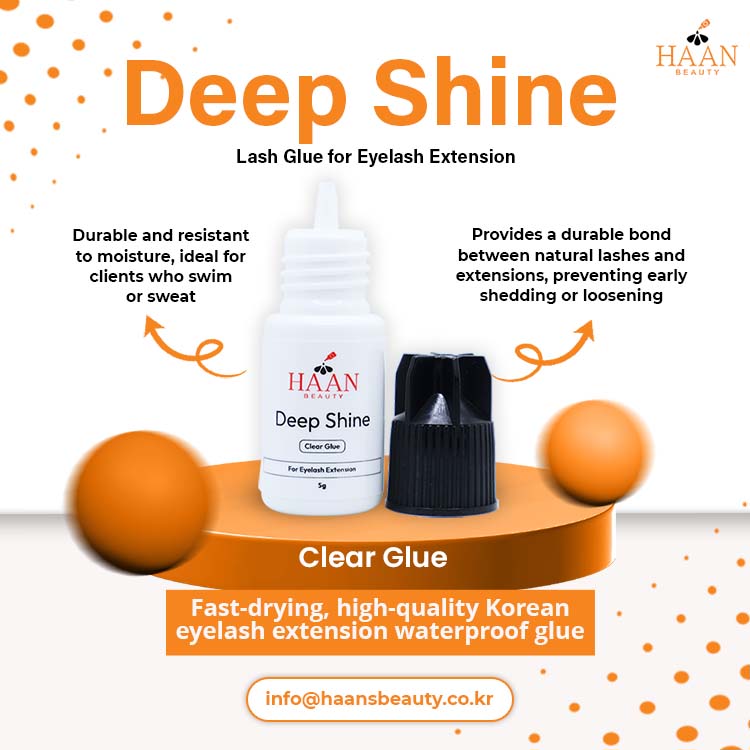 Deep Shine Clear Waterproof Eyelash Extensions Glue Fast Drying