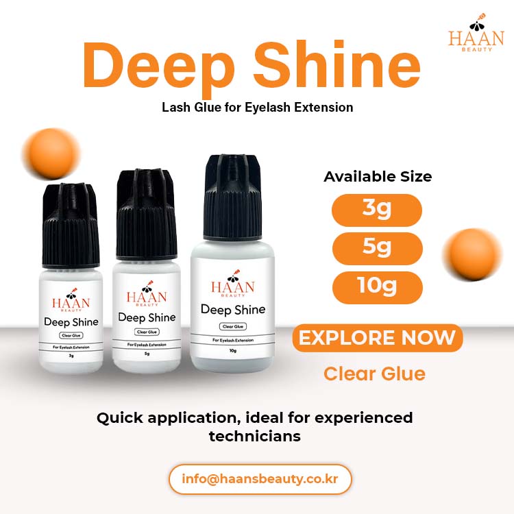Deep Shine Clear Waterproof Eyelash Extensions Glue Fast Drying