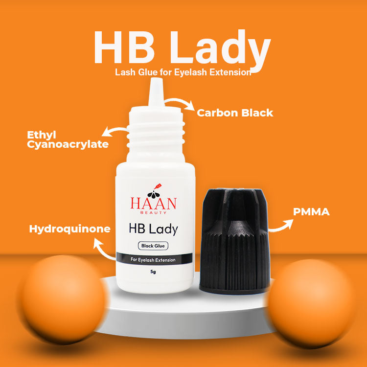 HB Lady Waterproof Eyelash Extensions Glue Fast Drying