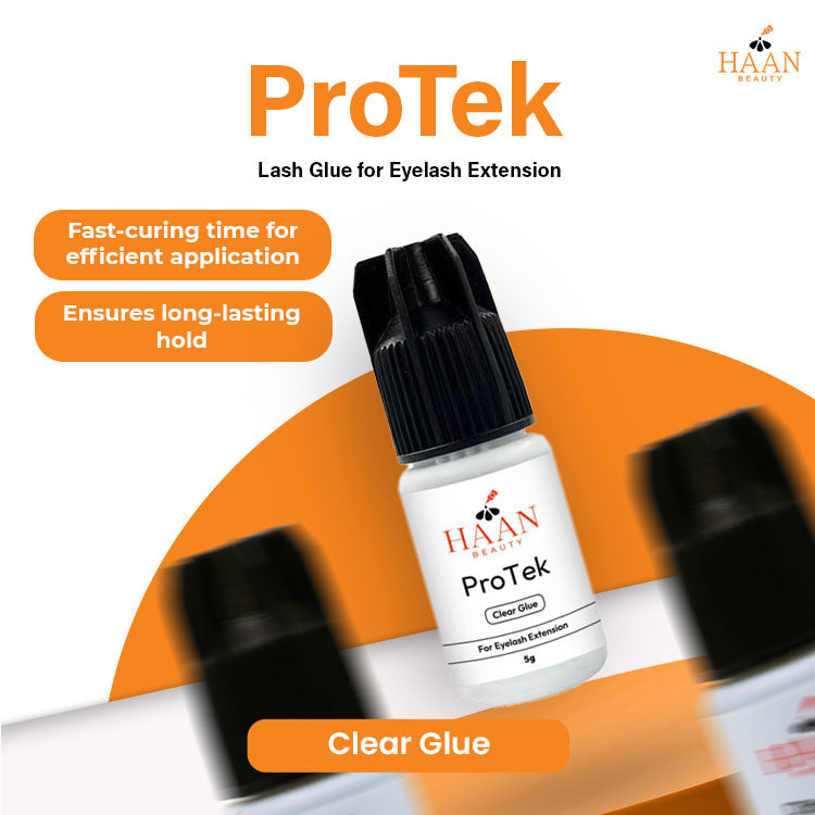 Protek Clear Waterproof Eyelash Extensions Glue Fast Drying