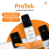Protek Clear Waterproof Eyelash Extensions Glue Fast Drying