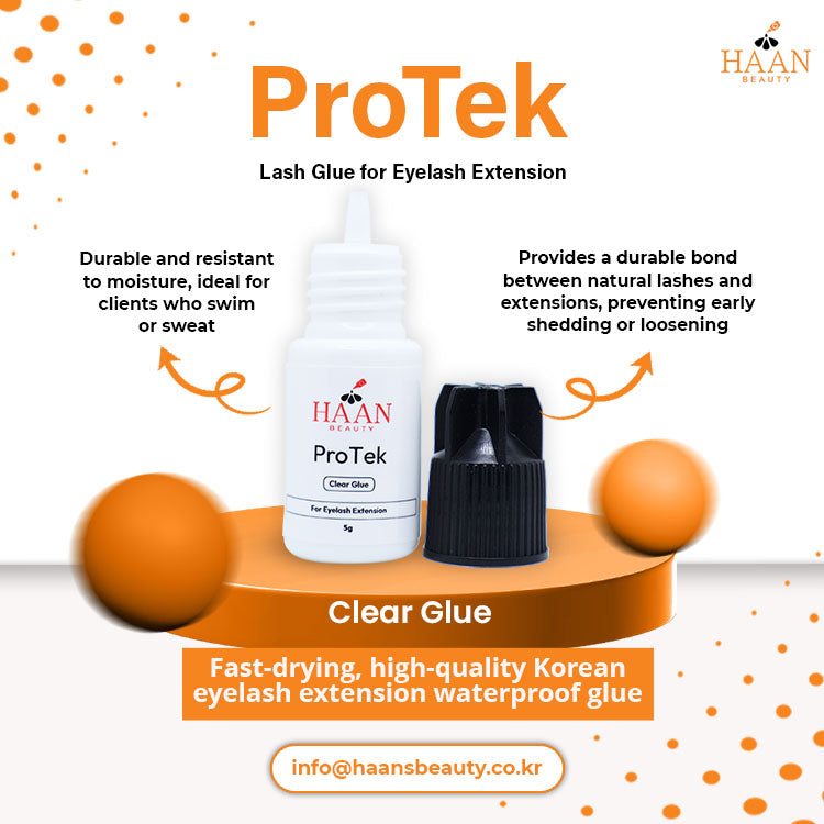 Protek Clear Waterproof Eyelash Extensions Glue Fast Drying