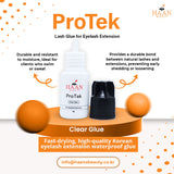 Protek Clear Waterproof Eyelash Extensions Glue Fast Drying