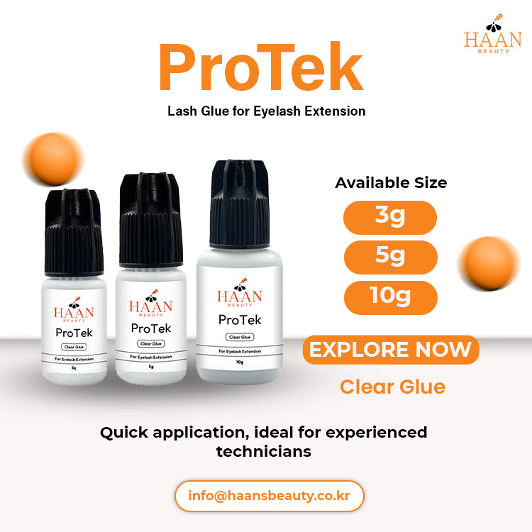 Protek Clear Waterproof Eyelash Extensions Glue Fast Drying